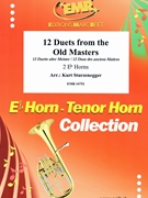 12 Duets from the Old Masters by Sturzenegger Kurt for 2 Eb Horns (2 Eb Horns)