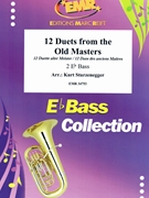 12 Duets from the Old Masters by Sturzenegger Kurt for 2 Eb Bass (2 Eb Bass)
