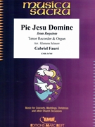 Pie Jesu Domine by Faure Gabriel - Klemens Schnorr - for Tenor Recorder and Organ (Tenor Recorder and Organ)