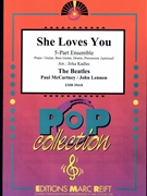 She Loves You by - Lennon John and Mccartney Paul Jirka Kadlec - Beatles for 5 - Part Ensemble and Piano / Keyboard (5 - Part Ensemble and Piano / Keyboard (Piano / Guitar Bass Guitar Drums Percussion (optional)))