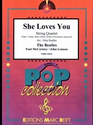 She Loves You by - Lennon John and Mccartney Paul Jirka Kadlec - Beatles for String Quartet (String Quartet (Piano / Guitar Bass Guitar Drums Percussion (optional)))