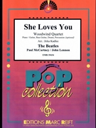 She Loves You by - Lennon John and Mccartney Paul Jirka Kadlec - Beatles for Woodwind Quartet (Woodwind Quartet (Piano / Guitar Bass Guitar Drums Percussion (optional)))
