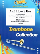 And I Love Her by - Lennon John and Mccartney Paul Jirka Kadlec - Beatles for 5 Trombones (5 Trombones (Piano / Guitar Bass Guitar Drums Percussion (optional)))