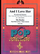 And I Love Her by - Lennon John and Mccartney Paul Jirka Kadlec - Beatles for Woodwind Quintet and Rhythm Section (Woodwind Quintet and Rhythm Section (Piano Bass Drums) (Piano / Guitar Bass Guitar Drums Percussion (optional)))