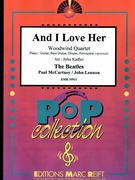 And I Love Her by - Lennon John and Mccartney Paul Jirka Kadlec - Beatles for Woodwind Quartet and Rhythm Section (Woodwind Quartet and Rhythm Section (Piano Bass Drums) (Piano / Guitar Bass Guitar Drums Percussion (optional)))