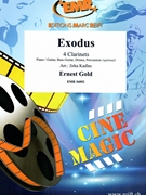 Exodus by Gold Ernest - Jirka Kadlec - for 4 Clarinets (4 Clarinets (Piano Guitar Bass Drums optional) (Piano / Guitar Bass Guitar Drums Percussion (optional)))