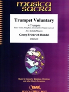 Trumpet Voluntary by Handel George Frideric - Mourey Colette - for 4 Trumpets and Piano (4 Trumpets and Piano (Piano / Guitar String Bass Glockenspiel Timpani (optional)))