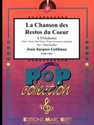 La Chanson des Restos du Coeur by Goldman Jean-Jacques - Jirka Kadlec - for 4 Trombones and Rhythm Section (4 Trombones and Rhythm Section (Piano / Guitar Bass Guitar Drums Percussion (optional)))