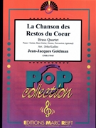 La Chanson des Restos du Coeur by Goldman Jean-Jacques - Jirka Kadlec - for 2 Trumpets Trombone and Euphonium (2 Trumpets Trombone and Euphonium (Piano / Guitar Bass Guitar Drums Percussion (optional)))
