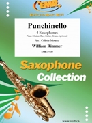 Punchinello by Rimmer William - Mourey Colette - for 4 Saxophones (4 Saxophones (S(A)A(T)A(T)B) (Piano / Guitar Bass Guitar Drums (optional)))