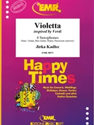 Violetta by Kadlec Jirka for 4 Saxophones (4 Saxophones (S(A)A(T)A(T)B) (Piano / Guitar Bass Guitar Drums Percussion (optional)))