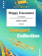 Happy Encounter by Lachat Andre for 5 Trumpets and Piano (5 Trumpets and Piano (Piano / Guitar Bass Guitar Drums Percussion (optional)))