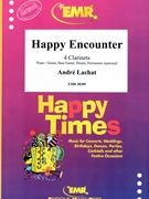 Happy Encounter by Lachat Andre for 4 Clarinets and Rhythm Section (4 Clarinets and Rhythm Section (Piano Bass Drums) (Piano / Guitar Bass Guitar Drums Percussion (optional)))