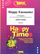 Happy Encounter by Lachat Andre for 4 Trombones and Piano (4 Trombones and Piano (Piano / Guitar Bass Guitar Drums Percussion (optional)))