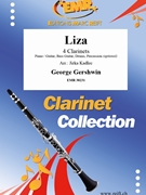 Liza by Gershwin George - Jirka Kadlec - for 4 Clarinets and Piano (4 Clarinets and Piano (Piano / Guitar Bass Guitar Drums Percussion (optional)))