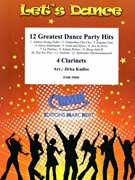 12 Greatest Dance Party Hits by Kadlec Jirka for 4 Clarinets (4 Clarinets (Drums optional))