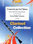 Concerto per la Chiesa by Telemann Georg Philipp for Bass Clarinet and Piano (Bass Clarinet and Piano)