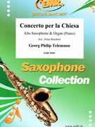 Concerto per la Chiesa by Telemann Georg Philipp for Alto Saxophone and Piano (Alto Saxophone and Piano)