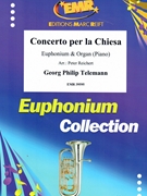 Concerto per la Chiesa by Telemann Georg Philipp for Euphonium and Piano (Euphonium and Piano)