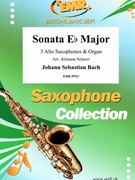 Sonata Eb Major by Bach Johann Sebastian - Klemens Schnorr - for 3 Alto Saxophones and Organ (3 Alto Saxophones and Organ)