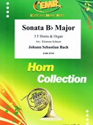 Sonata Bb Major by Bach Johann Sebastian - Klemens Schnorr - for 3 Horns and Organ (3 Horns and Organ)