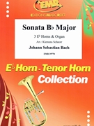 Sonata Bb Major by Bach Johann Sebastian - Klemens Schnorr - for 3 Eb Horns and Organ (3 Eb Horns and Organ)