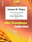 Sonata Bb Major by Bach Johann Sebastian - Klemens Schnorr - for 3 Alto Trombones and Organ (3 Alto Trombones and Organ)