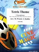 Tetris Theme by Worek Michal and Kadlec Jirka for 5 Saxophones (5 Saxophones (S(A)A(T)A(T)TB) (Piano / Guitar Bass Guitar Drums Percussion (optional)))