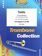 Suite by Corelli Arcangelo - Sturzenegger Kurt - for 4 Trombones (4 Trombones (or 3 Trombones and Tuba))