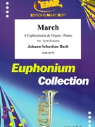 March by Bach Johann Sebastian - Scott Richards - for 4 Euphoniums and Piano (4 Euphoniums and Piano)