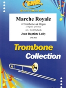 Marche Royale by Lully Jean-Baptiste - Scott Richards - for 4 Trombones and Piano (4 Trombones and Piano)
