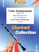 Valse Sentimentale by Tchaikovsky Pyotr Ilyich - Timofei Dokshitser - for Bass Clarinet and Piano (Bass Clarinet and Piano)