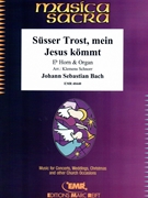 Susser Trost mein Jesus kommt by Bach Johann Sebastian - Klemens Schnorr - for Eb Horn and Organ (Eb Horn and Organ)