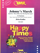 Johnny's March by Kadlec Jirka for 4 Clarinets and Piano (4 Clarinets and Piano (Piano / Guitar Bass Guitar Drums Percussion (optional)))