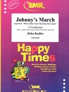 Johnny's March by Kadlec Jirka for 4 Trombones and Rhythm Section (4 Trombones and Rhythm Section (Piano / Guitar Bass Guitar Drums Percussion (optional)))