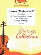 Canzon Regina Coeli by Aichinger Gregor - Kraus Eberhard - for 2 Violins and Piano (2 Violins and Piano)