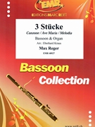 3 Stucke by Reger Max - Kraus Eberhard - for Bassoon and Organ (Bassoon and Organ)