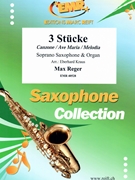 3 Stucke by Reger Max - Kraus Eberhard - for Soprano Saxophone and Organ (Soprano Saxophone and Organ)