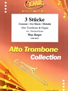 3 Stucke by Reger Max - Kraus Eberhard - for Alto Trombone and Organ (Alto Trombone and Organ)