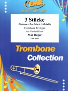 3 Stucke by Reger Max - Kraus Eberhard - for Trombone and Organ (Trombone and Organ)