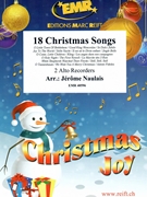 18 Christmas Songs by Naulais Jerome for 2 Alto Recorders (2 Alto Recorders)