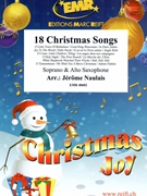 18 Christmas Songs by Naulais Jerome for Soprano Saxophone and Alto Saxophone (Soprano Saxophone and Alto Saxophone)