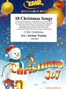 18 Christmas Songs by Naulais Jerome for 2 Alto Trombones (2 Alto Trombones)