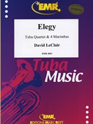 Elegy by Leclair David for Tuba Quartet (Tuba Quartet (2 Euphoniums 2 Tubas 4 Marimbas Drums))