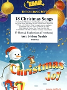 18 Christmas Songs by Naulais Jerome for Eb Horn and Euphonium (Eb Horn and Euphonium (Trombone))