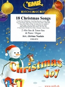 18 Christmas Songs by Naulais Jerome for 3 Saxophones (3 Saxophones (AAT) and Piano)