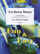 Go Down Moses by Naulais Jerome for 4 Trombones (4 Trombones (Keyboard and Drums optional))