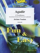 Agadir by Naulais Jerome for 4 Trombones (4 Trombones (Keyboard Drums and Percussion optional))