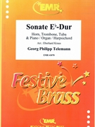 Sonate Eb-Dur by Telemann Georg Philipp - Kraus Eberhard - for F Horn Trombone Tuba and Piano (F Horn Trombone Tuba and Piano (or Eb Horn))