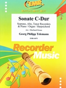 Sonate C-Dur by Telemann Georg Philipp - Kraus Eberhard - for Soprano Recorder Alto Recorder Tenor Recorder and Piano (Soprano Recorder Alto Recorder Tenor Recorder and Piano)